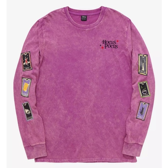 Disney Hocus Pocus Tarot Card Long Sleeve T-Shirt - BoxLunch Exclusive Size XL - Picture 1 of 12